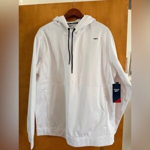 Reebok Men's White Hoodie Jacket